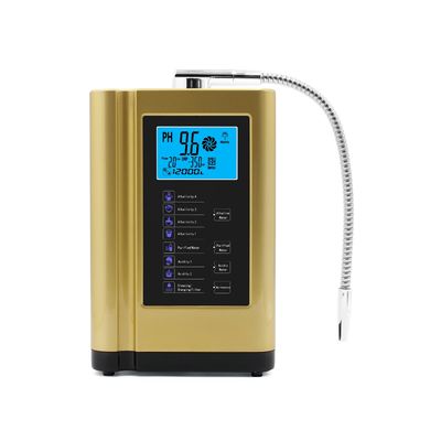5 Plates Alkaline Water Ionizer with pH Range 4.5~10.0 ORP +500- -500mv and 3.8-inch Colorful LCD Screen