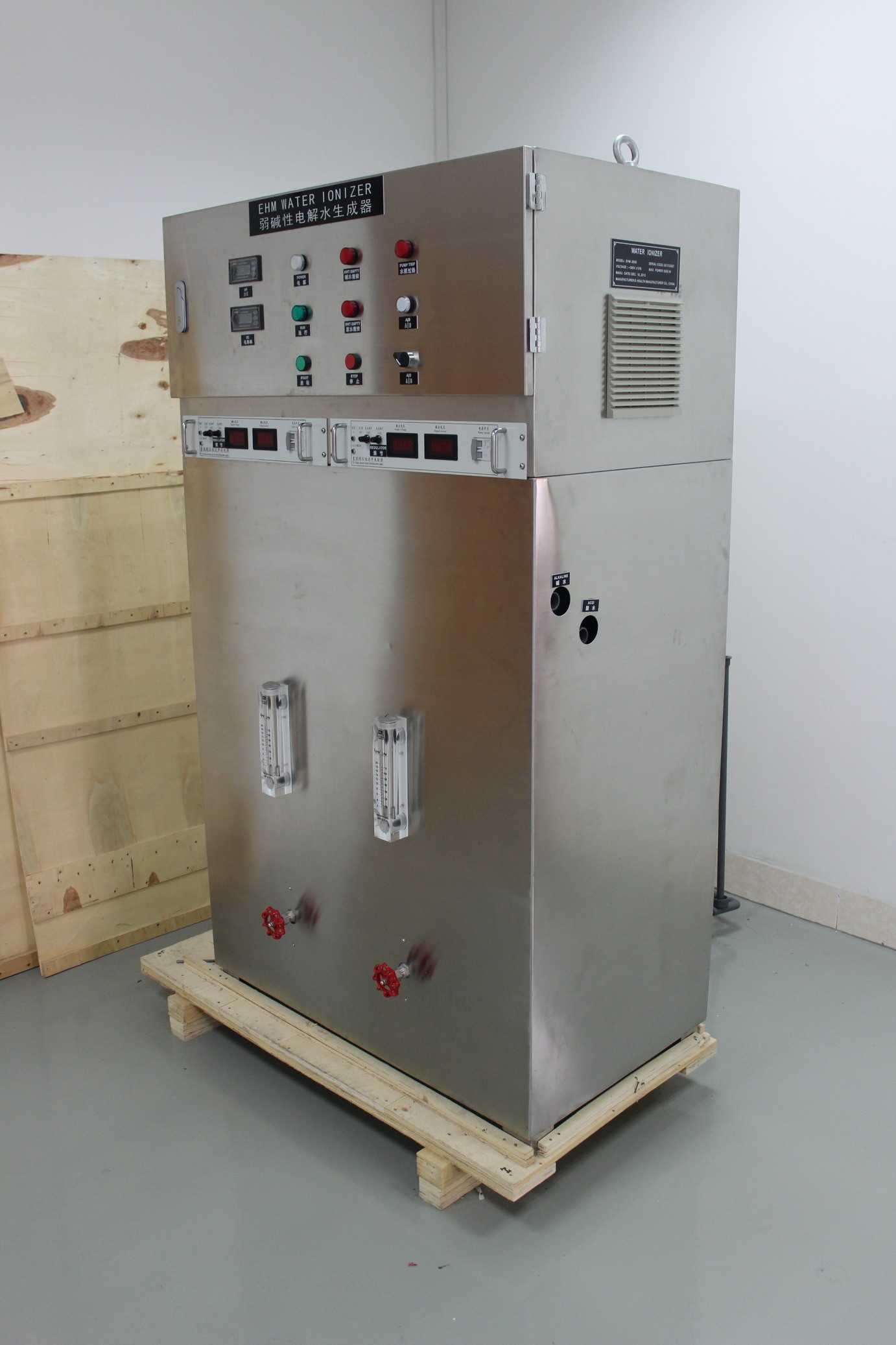 বৃহৎ ক্ষমতা জল ionizer শিল্প জল চিকিত্সা সিস্টেম মডেল EHM-1000 সঙ্গে incoporating